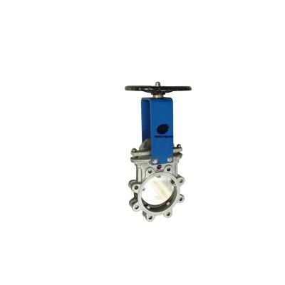 China DIN Standards Stainless Steel General Handwheel Bonneted Hook Knife Gate Valve for sale