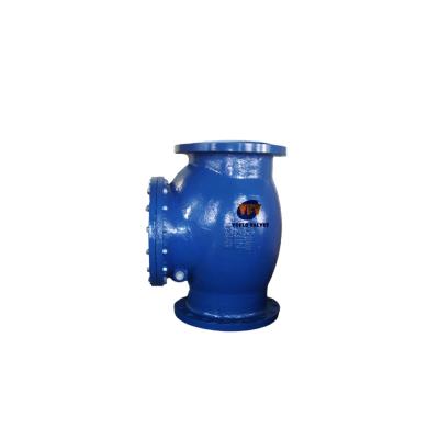 China General DI Body DIN Standards Spring Sewage Pumping Systems 10 Inch Swing Check Valve PN16 for sale