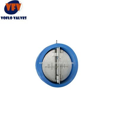 China Ductile Double Plate One Way Wafer Ductile Leakege CF8 Disc Body No Iron Check Valve for sale