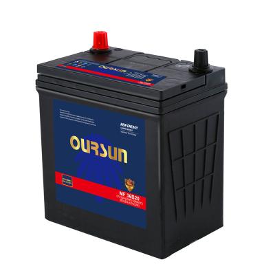 China Car Starting JIS Private Label 12V 36ah Car Battery Wholesale Standard Maintenance Free Lead Acid Car Battery for sale