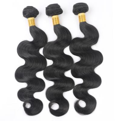 China Body Wave 100 Body Wave Hair Extensions Natural Black Remy Hair Bundles Body Wave 7A No for sale