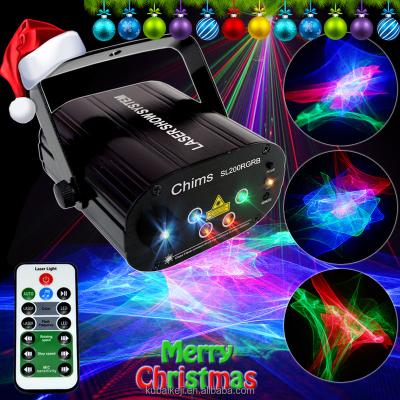 China remote control & Sound-Activated Stage Laser Light Show DJ Disco Lights Aurora Patterns Lighting Projector Indoor Party Wall Decor for sale