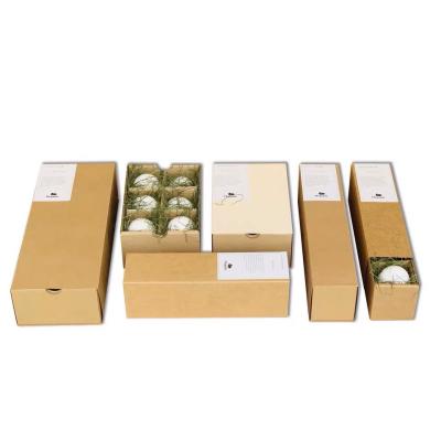 China Recyclable Custom Molded Eco - Friendly 6 Pack Egg Box Cartons Kraft Paper Chicken Egg Carton for sale