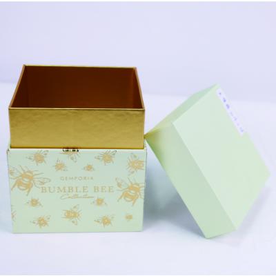 China Recycled Square Materials Custom Cardboard Rigid Candle Gift Packaging Box for sale