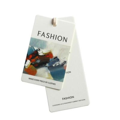 China Waterproof Cheapest Custom Garment Swing Tag With Logo for sale