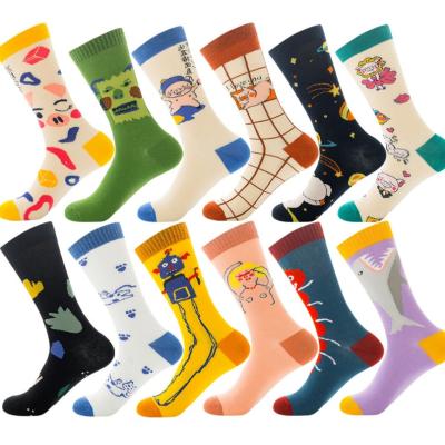 China Funny Creative Cartoon Crew Socks Pig Men Girls Lady Animal Socks Designer Combed Cotton Women Antibacterial Socks for sale