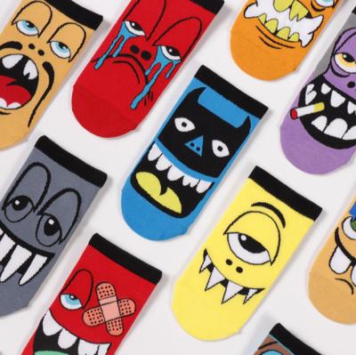 China Wholesale Breathable Funny Novelty Fun Doodle Pattern Colorful Cartoon Tube Socks For Men And Women XH1968 for sale