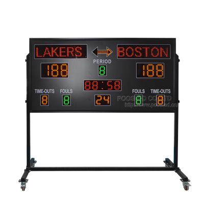 China Guangdong Factory Price Basketball Scoreboard Electronic Led Portable Waterproof Basketball Scoreboard Digital Signage Basketball Scoreboard With Drawn Clock for sale