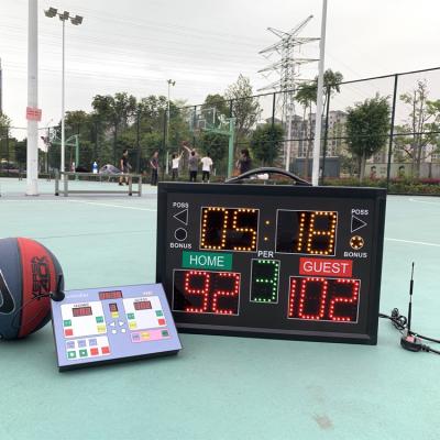 China Sports Games Hot Sale Led Scoreboard Portable Led Basketball Digital Electronic Scoreboard Led Basketball Scoreboard With Drawn Clock for sale