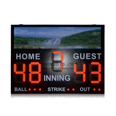 China Sports Games IP53 Waterproof Outdoor Led Scoreboard Led Baseball Scoreboard For Sports Games for sale