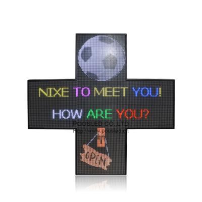 China School Design P7.62 RGB New Popular Indoor Led Cross Sign Led Message Board for sale