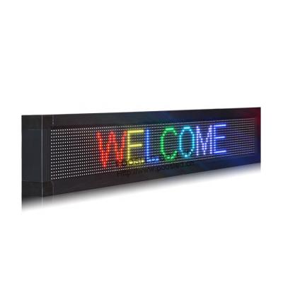 China LED Scrolling Message Display Full Color Electronic Mobile Message Display Indoor Advertising Led Display P10 smd led scrolling signs for sale