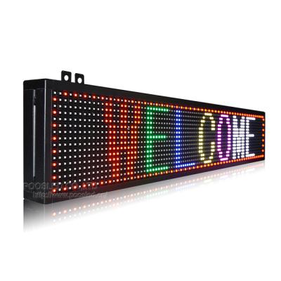 China Subway station P10 full color RGB SMD led message board indoor led message scrolling sign advertising led display p10 led display for sale