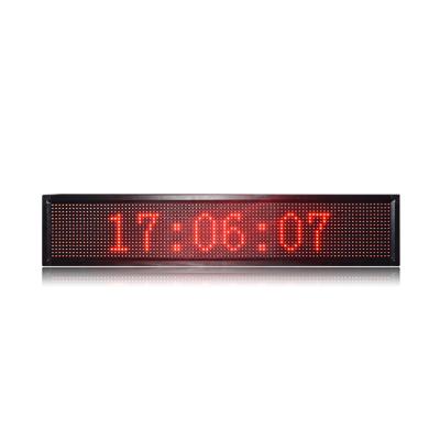 China Airport P10 3X1 Semi Outdoor Red LED Head Board LED Message Display USB Control Led Scrolling Message Sign for sale