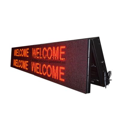 China Railway Station Factory Directly Supply IP53 P10 9x3 Message Board Red Outdoor Led Display Screen for sale