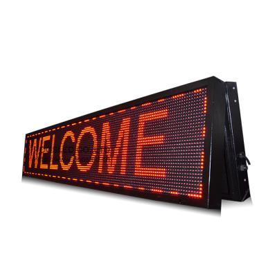 China High quality outdoor led display waterproof school message display outdoor advertising screen p10 computer controlled moving led display for sale