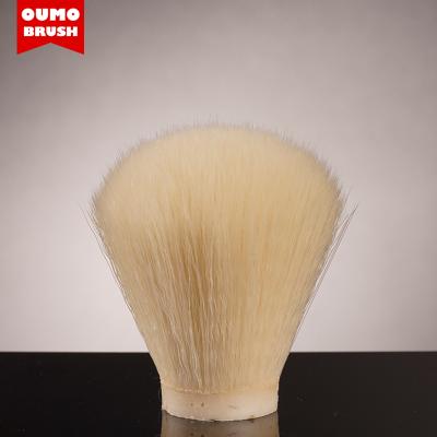 China OUMOBRUSH Knot Shaving Brush - Milky White Shaving Brush Knots Soft Synthetic Hair Shaving Brush For Man Shaving for sale