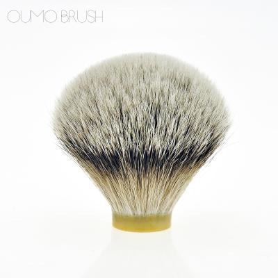 China OUMO shaving brush--high quality porcelain handmade silvertip harass shaving brush knot for sale