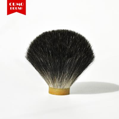 China OUMO Shaving Brush BRUSH - Wholesale High Quality Black Hedge Cheap Price Flexible Badger Customers Shaving Brush Knot for sale