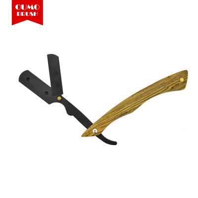 China Wooden Handle OUMO-Wholesale New High Quality Single Blade Design Shaving Straight Razor Replacement Blade for sale