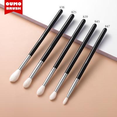 China OUMO Eyeshadow Brush Black 5pcs Eyeshadow Blending Brush Set Make Up Goat Hair Eye Makeup Brushes For Eye Makeup for sale