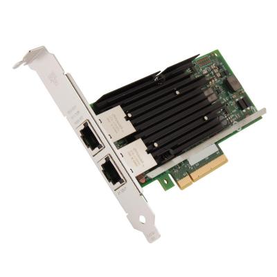 China Server X540-T2 2.1 x8 2 x RJ45 Ethernet 100Mbps/1Gbps/10Gbps PCI Express Converged Network Adapter for sale