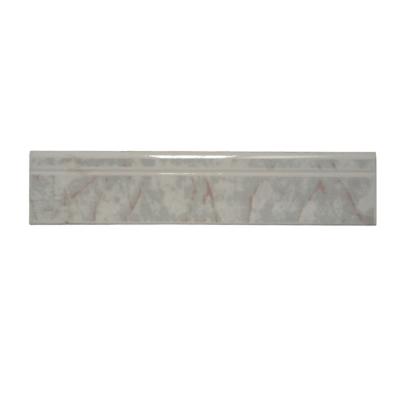 China Modern Ceramic Curling 450*80mm Polished Glazed Border Tiles For Wall for sale