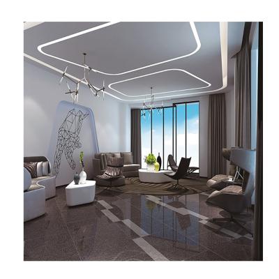 China CLASSIQUE Dark Porcelain Ceramic Tiles of Gray Black Polished Matte Finish 600x600 for Living Room for sale