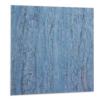 China Modern Artist Van Gogh Blue Stone Glossy Marble Porcelain Tile 800x800 for sale