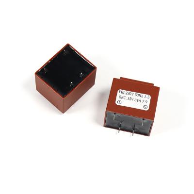 China PCBA 15v3va 15v200ma Control Board Encapsulated Transformer PCB Mount Transformer Epoxy Resin Potting Transformer for sale