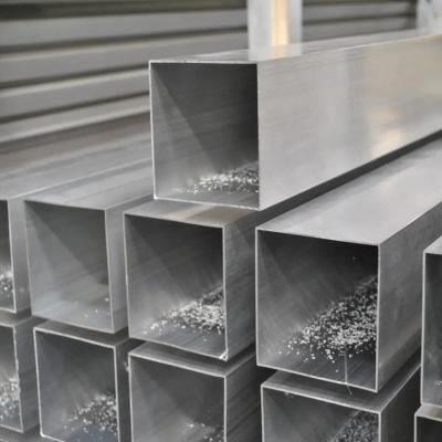 China New Big Size China Manufacturer Aluminum Square Tube Coated 200x200 6000 Series Aluminum Squeeze Tube for sale