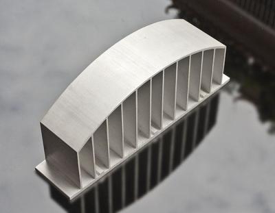 China Sand Blasted Anodized LED Heat Sink , Extruded Aluminium Heatsink Profiles for sale