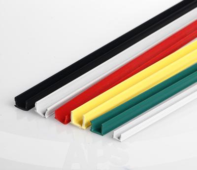 China Aluminum Profile Accessory Aluminium Slot 8 Black Pvc Seal Strip Sliding Rubber Cover for sale