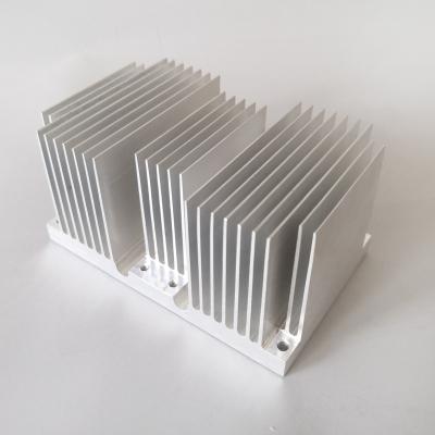 China Square Radiator Aa6063 Silver Aluminium Extrusion Profiles Heatsink For Electronics for sale