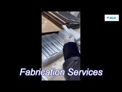 grade 6063 aluminum fabrication services cut cnc drilled brushed anodized products