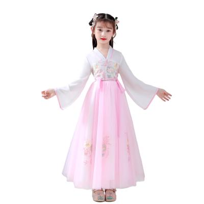 China Breathable Chinese traditional ancient princess Han Tang Dynasty Dress Dance Hanfu costume for girls for sale