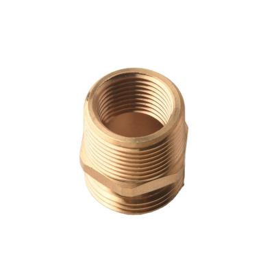 China Cw617n Brass Tubing Equal Hex Nipple Couplings Male Connections Pipe Fit OEM for sale