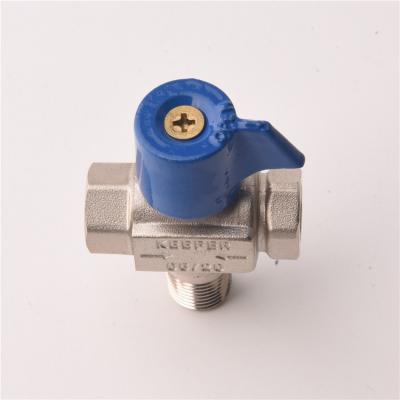 China General Iron Brass Blue Center Handle Valve Direct Selling Brass Valve For Water Pipe for sale