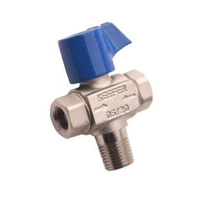 China General Hot Sale 1/2 Blue Brass Corpus Valve Stem Luteum Brass Ball Valve for sale