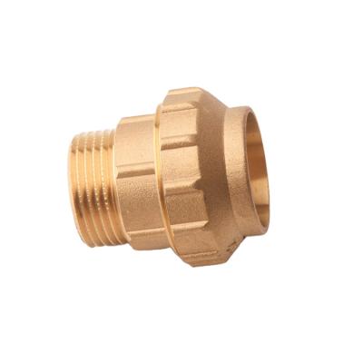 China Wholesale 25mm Pex Brass Reducer Female Male Thread 32mm Pipe Brass Compression Fittings For Water System for sale