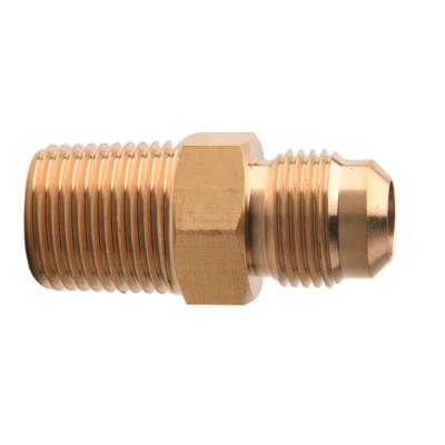 China Cnc Brass Custom Hexagon Male Straight Brass Ring Reducing Fittings for sale