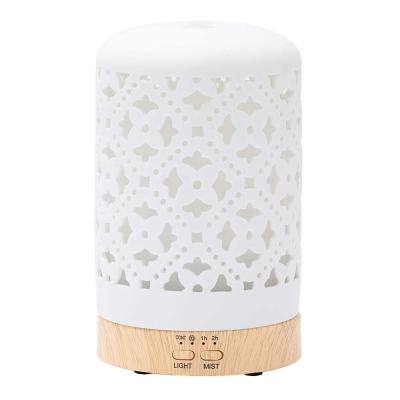 China Hot Sale Hotel Essential Oil Diffuser 7 Color Light Aroma Diffuser Humidifier For Home Office Baby Room for sale