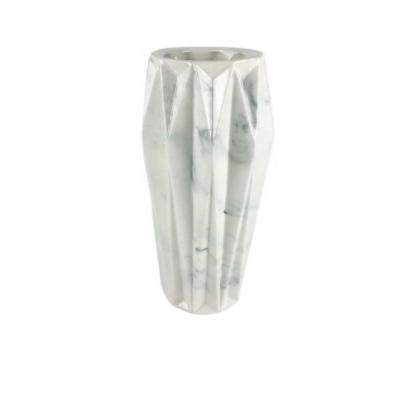 China Artistic Unique Marble Ceramic Vase Nordic Style Vase For Living Room Home Decor for sale