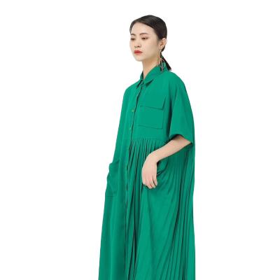 China Fashion Anti-static High End Spring Loose Dress Long 2022 Women Vintage Cheap Casual Dress for sale