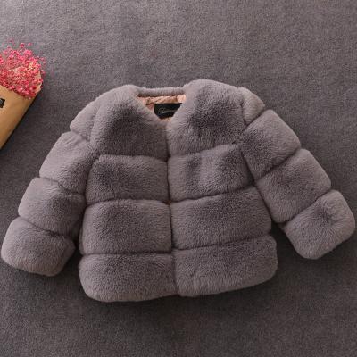 China Anti-wrinkle Winter Kids Faux Fur Coat Motorcycle Fashion Fur Jacket For Kids for sale