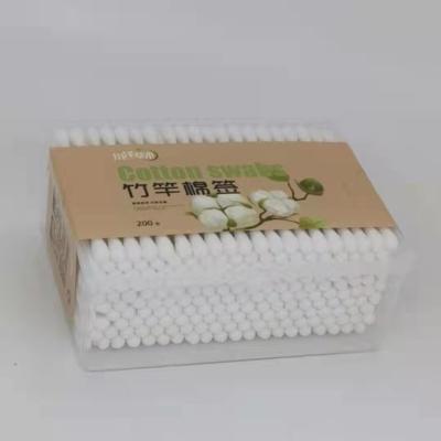 China The long nature soft cotton cotton swab cotton large swab wooden cotton swabs for sale