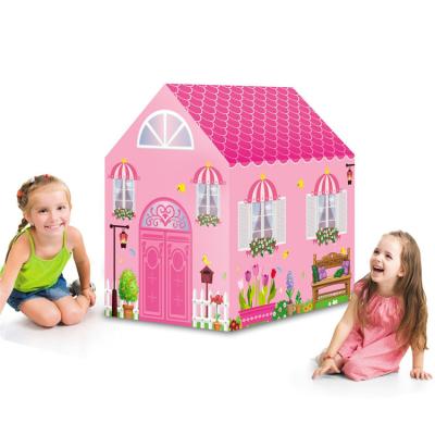 China Soft Toy Children's Play Tent Girl Indoor Castle Princess Hut Toy Tent Box Baby Folding Crawling Tent Colorful for sale