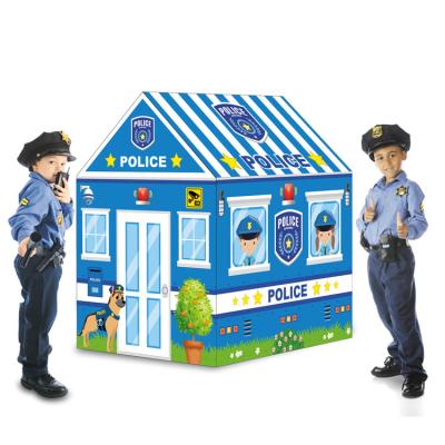 China Soft Toy Children's Toy Tent Indoor Castle Police Oriented Hut Toy Tent Boxes Baby Crawling Colorful Tent for sale