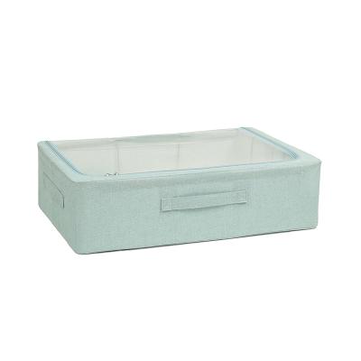 China Colorful Household Living Item Box Dustproof Living Organizer Containers With Metal Frame for sale