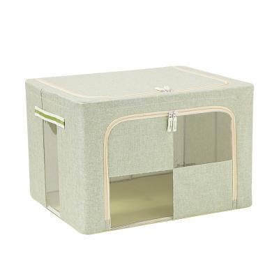 China OEM Dustproof Zipper Cloth Box Life Sustainable Durable Storage Box For Clothes, Sundries, Toys for sale